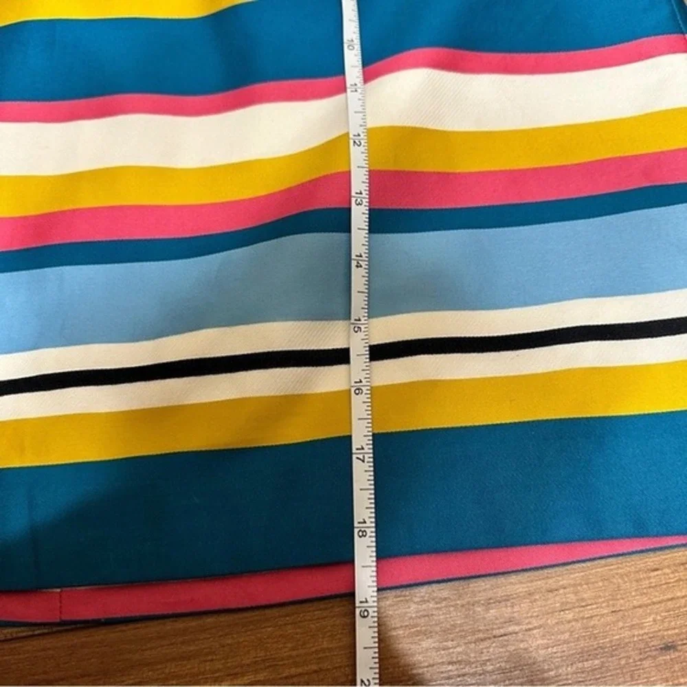 Anne Taylor LOFT Striped Color Block Pencil‎ Skirt Size 12